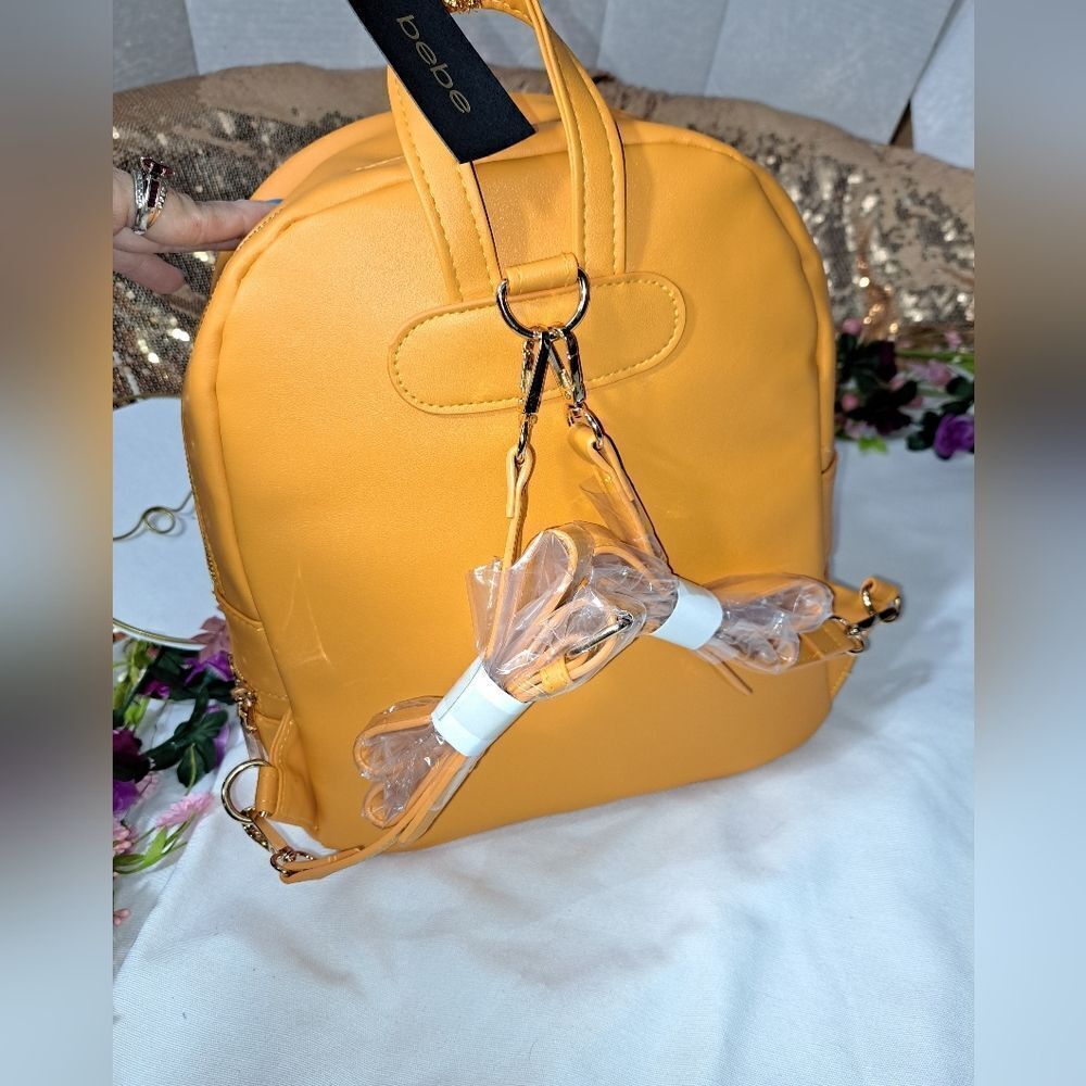 NWT BEBE KAYLA BACKPACK - APRICOT View 6